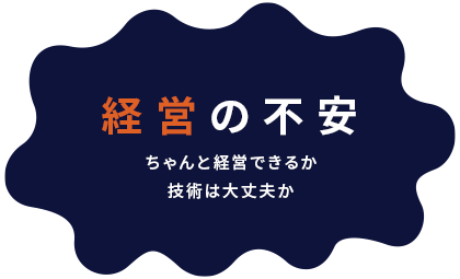 03. 経営の不安　ちゃんと経営できるか 技術は大丈夫か
